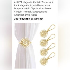 Gold Magnetic Curtain Tiebacks
